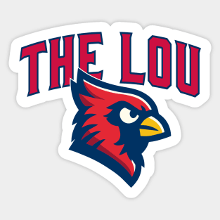 St. Louis 'The Lou' Pride Baseball Fan Shirt – Perfect for Missouri Sports Enthusiasts Sticker